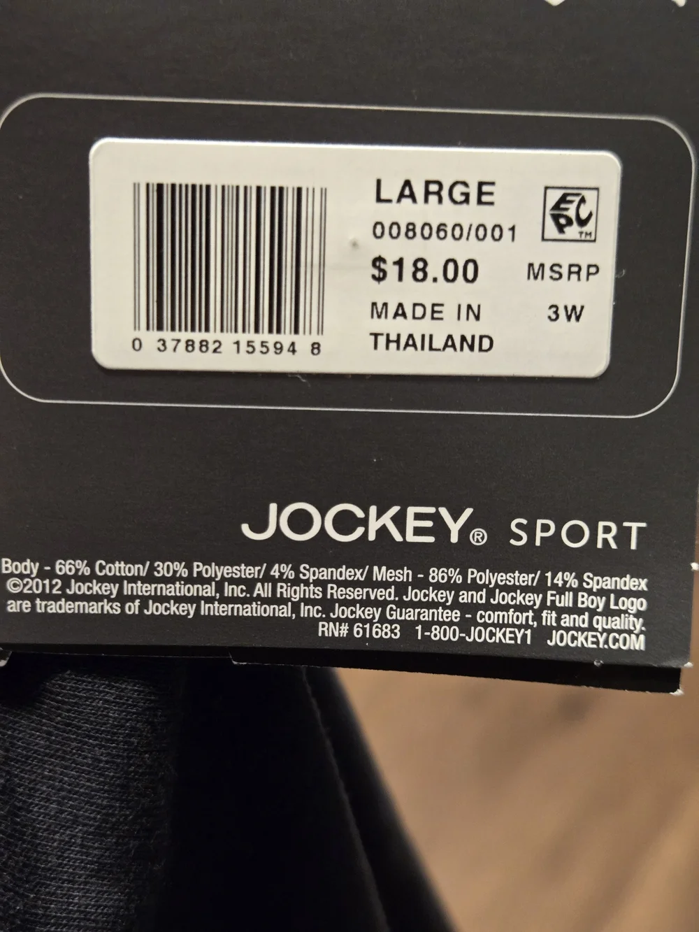 Jockey Men's Cotton Stretch Boxer Briefs - Black & White